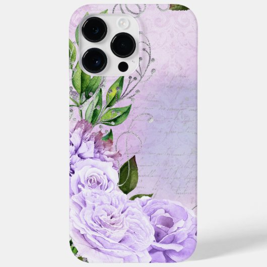 COQUES Case-Mate iPhone ANTIQUE REGARDANT LE SCRIPT ET LES FLEURS DE LAVEN (Verso)