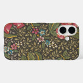 Coques Case-Mate iPhone Antique Toile de Jouy 1800 Branches florales (Verso (horizontal))