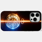 Coques Case-Mate iPhone Antique Watch Blueprint (Verso (horizontal))