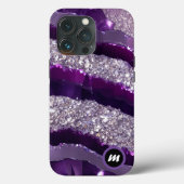 Coques Case-Mate iPhone *~* AP66 Glam QR Lavende Purple Silver Parties sci (Verso)