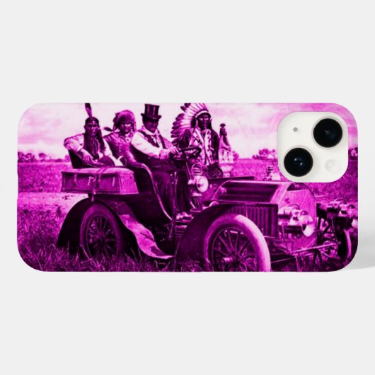 COQUES Case-Mate iPhone APACHES ET GERONIMO CONDUISANT UNE VOITURE À MOTEU (Verso (horizontal))