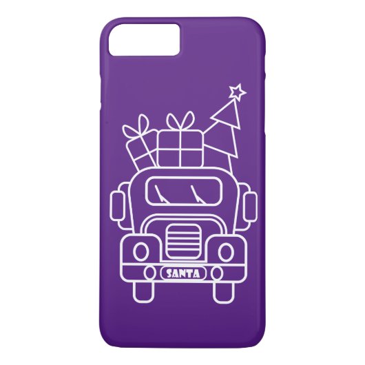 Coques Case-Mate iPhone Aperçu camion de Noël Père Noël voiture vue avant (Dos)