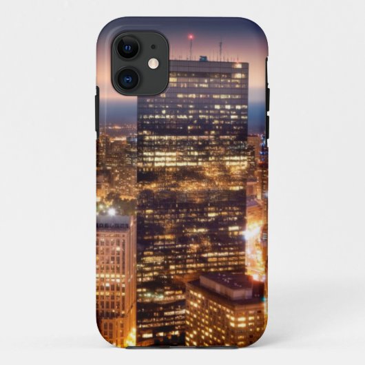 Coques Case-Mate iPhone Aperçu de Boston la nuit (Dos)