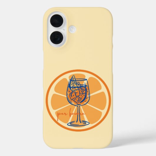 Coques Case-Mate iPhone Aperol S'il Vous Plaît (Verso)