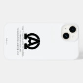 Coques Case-Mate iPhone Apocalypse 22:13 : l'Alpha et l'Oméga (Verso (horizontal))