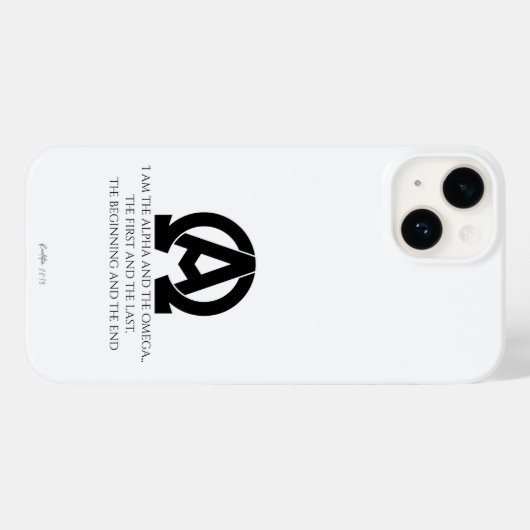 Coques Case-Mate iPhone Apocalypse 22:13 : l'Alpha et l'Oméga (Verso (horizontal))