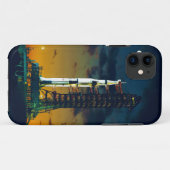 Coques Case-Mate iPhone Apollo 4 Saturn V sur Pad A Launch Complex 39 (Dos (Horizontal))