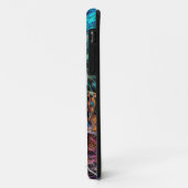 Coques Case-Mate iPhone Apophyse Abstraite Fractale X + votre monogramme (Dos/Gauche)