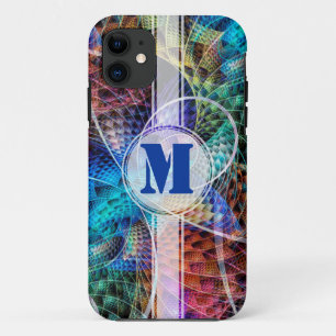 Case-Mate iPhone Case Apophyse Abstraite Fractale X + votre monogramme