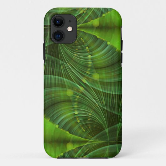 Coques Case-Mate iPhone Apophyse Fractal Art I - vert (Dos)