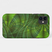 Coques Case-Mate iPhone Apophyse Fractal Art I - vert (Dos (Horizontal))