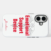 Coques Case-Mate iPhone Appareil de support émotionnel amusant avec nom bl (Verso (horizontal))