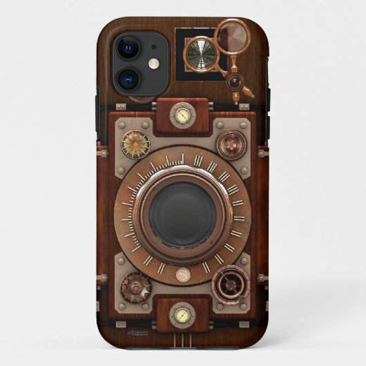 Coques Case-Mate iPhone Appareil-photo de cru de Steampunk (Dos)