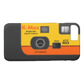Coques Case-Mate iPhone Appareil-photo jetable - orange I6 (Dos (Horizontal))