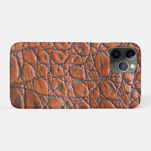 Coques Case-Mate iPhone apparence fausse en cuir de crocodile (Dos (Horizontal))
