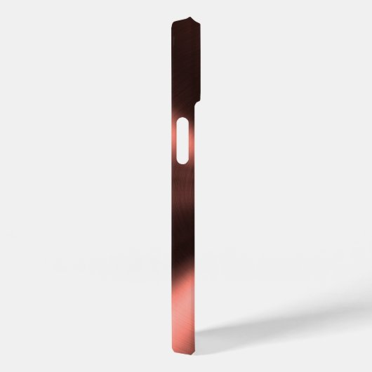 Coques Case-Mate iPhone Apparence métallique radiale personnalisée - Cuivr (Verso / Droite)