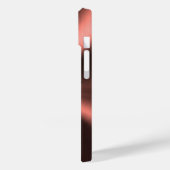 Coques Case-Mate iPhone Apparence métallique radiale personnalisée - Cuivr (Verso / Gauche)