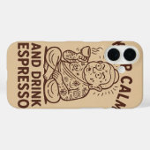 Coques Case-Mate iPhone Appel à la caféine (Verso (horizontal))