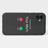 Coques Case-Mate iPhone Appel entrant de votre maman (Dos (Horizontal))