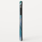 Coques Case-Mate iPhone Applaudissements debout, fractale abstraite bleu t (Dos/Gauche)