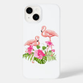Coques Case-Mate iPhone Apple iPhone 14 Coque-Flamant rose (Verso)