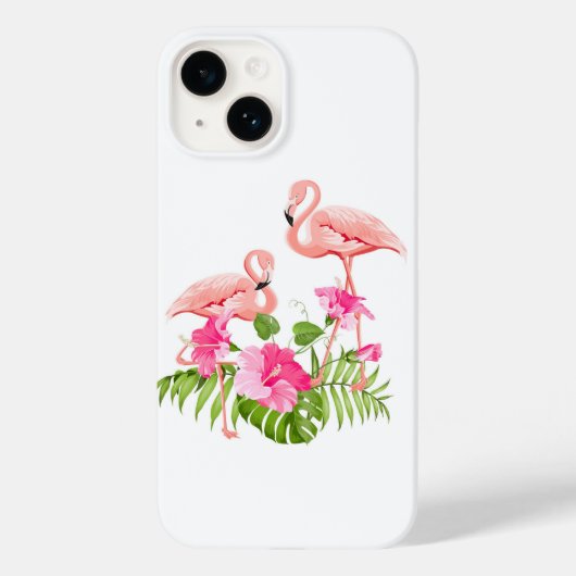 Coques Case-Mate iPhone Apple iPhone 14 Coque-Flamant rose (Verso)