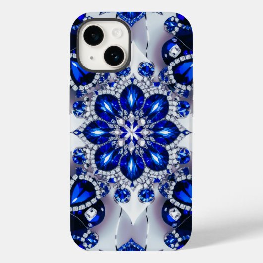 Coques Case-Mate iPhone Apple iPhone 14 Coque-Mate bleu couleur blanche (Verso)