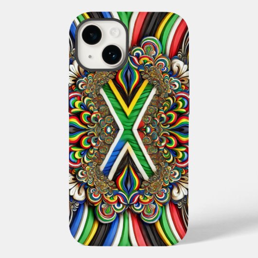 Coques Case-Mate iPhone Apple iPhone 14 Coque-Mate couleurs sud-africaines (Verso)