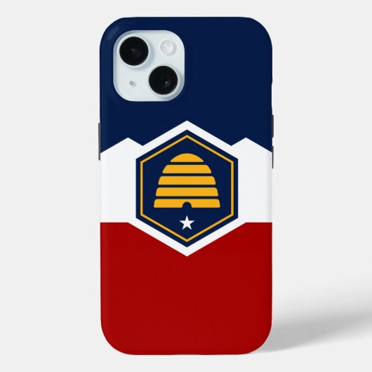 Coques Case-Mate iPhone Apple iPhone 15 Case-Mate, Utah new state flag (Verso)