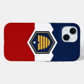 Coques Case-Mate iPhone Apple iPhone 15 Case-Mate, Utah new state flag (Verso (horizontal))
