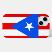 Coques Case-Mate iPhone Apple iPhone 15 Case-Mate with Puerto Rico flag (Verso (horizontal))