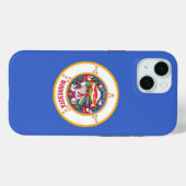 Coques Case-Mate iPhone Apple iPhone 15 Coque-Mate avec drapeau du Minneso (Verso (horizontal))