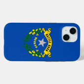 Coques Case-Mate iPhone Apple iPhone 15 Coque-Mate avec drapeau du Nevada (Verso (horizontal))
