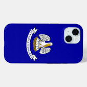 Coques Case-Mate iPhone Apple iPhone 15 Coque-Mate avec drapeau Louisiane (Verso (horizontal))