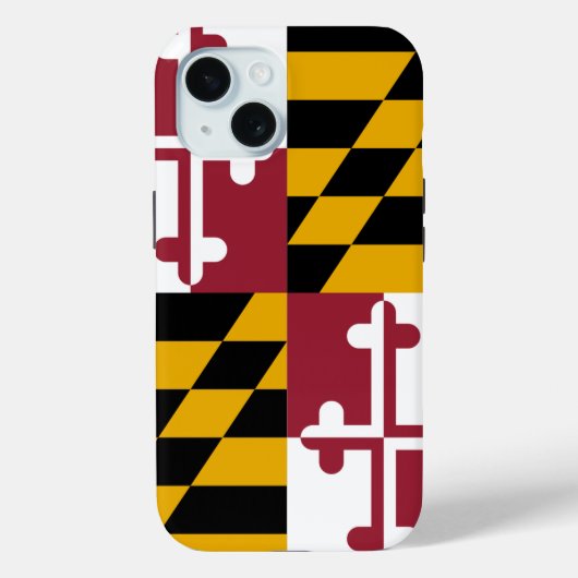 Coques Case-Mate iPhone Apple iPhone 15 Coque-Mate avec drapeau Maryland (Verso)