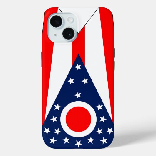 Coques Case-Mate iPhone Apple iPhone 15 Coque-Mate avec drapeau Ohio (Verso)