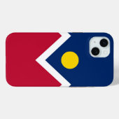 Coques Case-Mate iPhone Apple iPhone 15 Plus Coque-Mate, drapeau de Denver (Verso (horizontal))