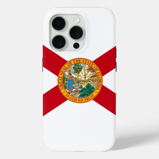Coques Case-Mate iPhone Apple iPhone 15 Pro Coque-Mate, drapeau de Floride (Verso)