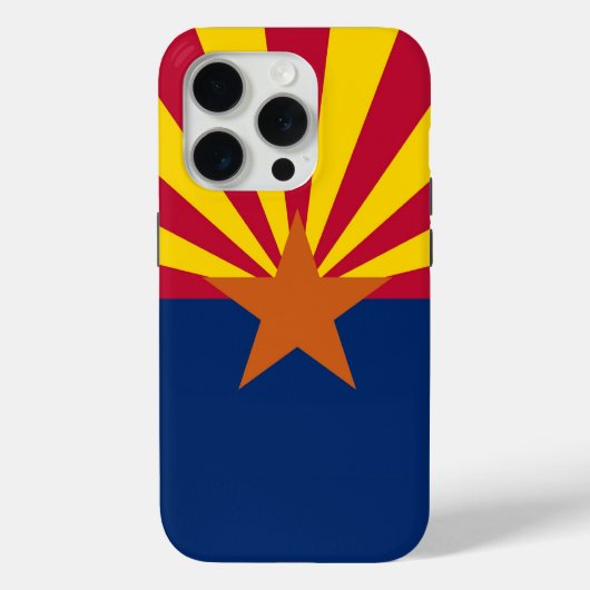 Coques Case-Mate iPhone Apple iPhone 15 Pro Coque-Mate, drapeau de l'Arizo (Verso)