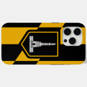 Coques Case-Mate iPhone Apple iPhone 15 Pro Max Coque, drapeau Baltimore (Verso (horizontal))