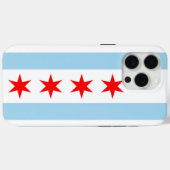 Coques Case-Mate iPhone Apple iPhone 15 Pro Max Coque, drapeau de Chicago (Verso (horizontal))