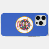 Coques Case-Mate iPhone Apple iPhone 15 Pro Max Coque, drapeau du Minnesot (Verso (horizontal))