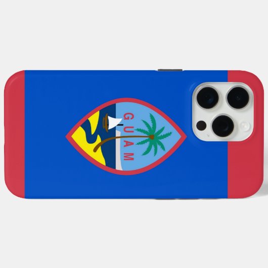 Coques Case-Mate iPhone Apple iPhone 15 Pro Max Coque, drapeau Guam (Verso (horizontal))