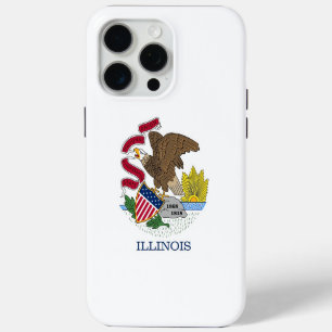 Coque iPhone 15 Pro Max Apple iPhone 15 Pro Max Coque, drapeau Illinois