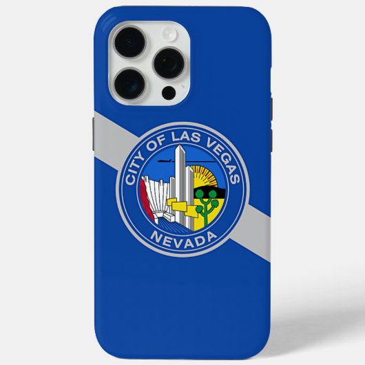 Coques Case-Mate iPhone Apple iPhone 15 Pro Max Coque, drapeau Las Vegas (Verso)