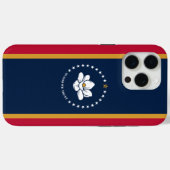 Coques Case-Mate iPhone Apple iPhone 15 Pro Max Coque, drapeau Mississippi (Verso (horizontal))