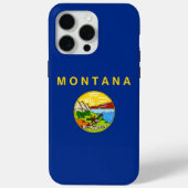 Coques Case-Mate iPhone Apple iPhone 15 Pro Max Coque, drapeau Montana (Verso)