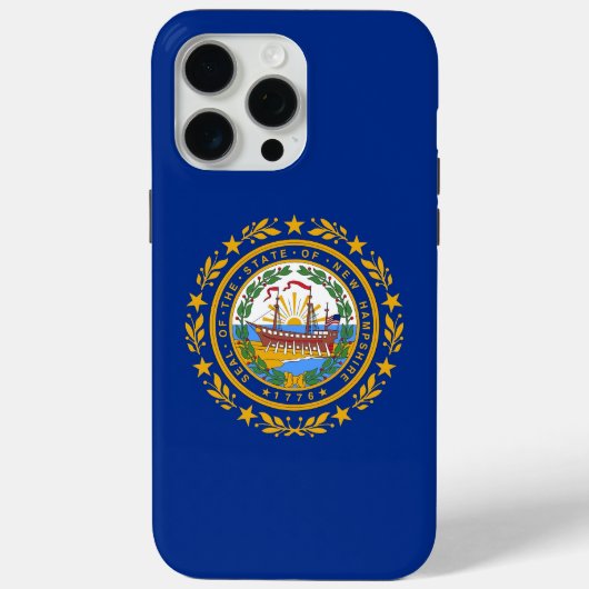 Coques Case-Mate iPhone Apple iPhone 15 Pro Max Coque, drapeau New Hampshi (Verso)