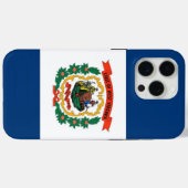 Coques Case-Mate iPhone Apple iPhone 15 Pro Max, drapeau de Virginie-Occid (Verso (horizontal))