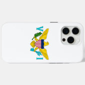 Coques Case-Mate iPhone Apple iPhone 15 Pro Max, drapeau des îles Vierges (Verso (horizontal))